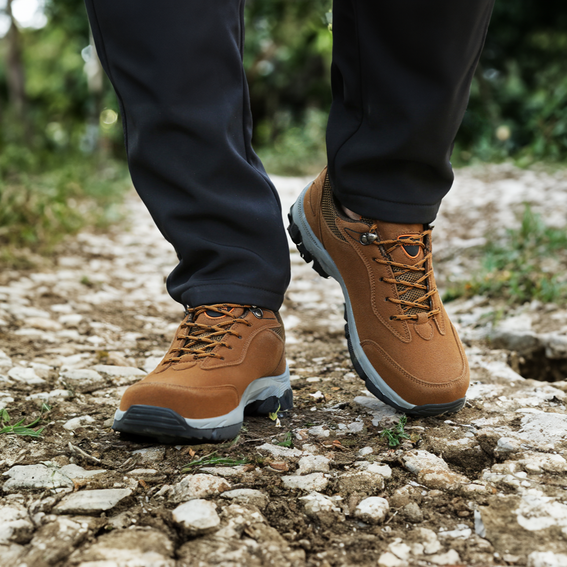 Men's Walking Shoes – Non-Slip Sole, Cushioned Outdoor Trainers