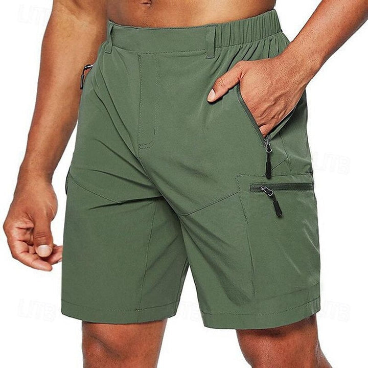 Men's Walking Shorts – Zipped Pockets, Quick-Dry Outdoor & Casual Wear