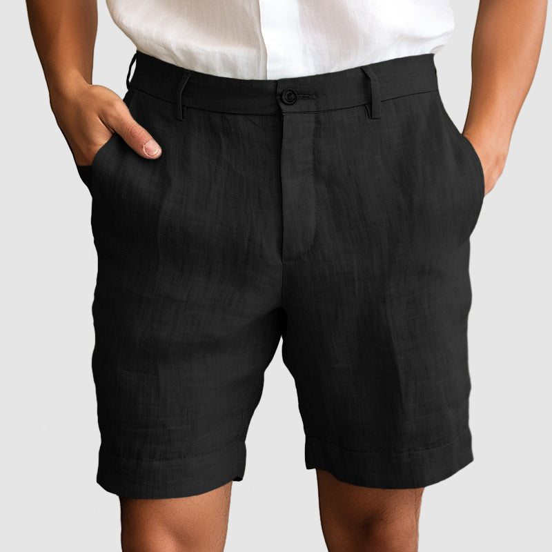 Men's Linen Shorts – Breathable Fabric, Tailored Fit Holiday Wear
