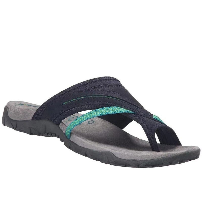 Ladies' Sandals – Toe Loop Design, Comfortable Summer Walking Shoes