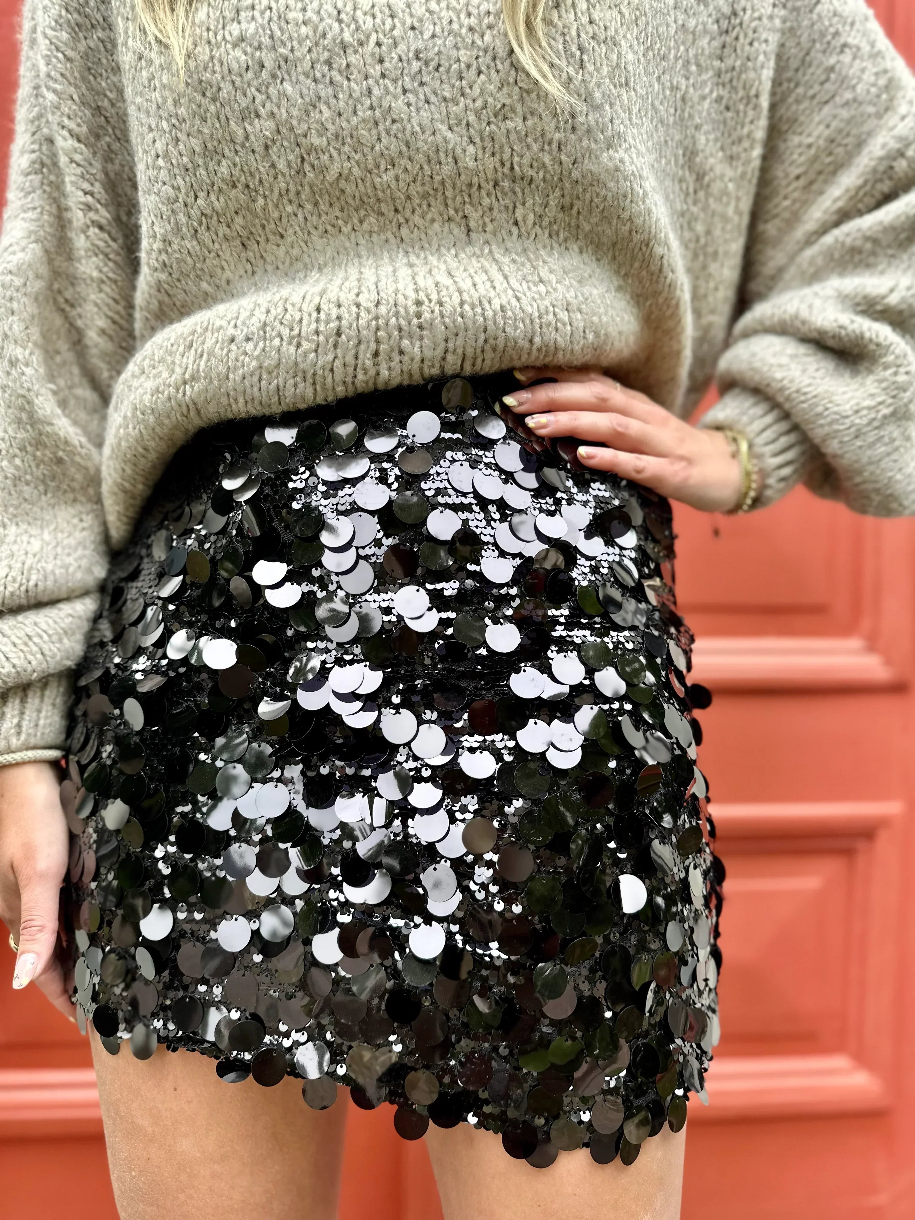 Women's Mini Skirt – Sequin, Bodycon Going Out Style