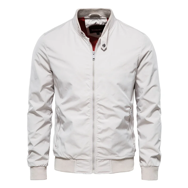 Men's Bomber Jacket – Funnel Neck, Lightweight Casual Outerwear