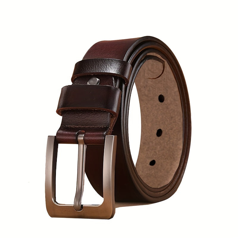 Men's Belt – Classic Pin Buckle, Smart Casual for Jeans & Trousers