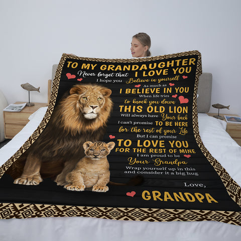 Always got your back - Grandpa to my Granddaughter/Grandson Premium Blanket™