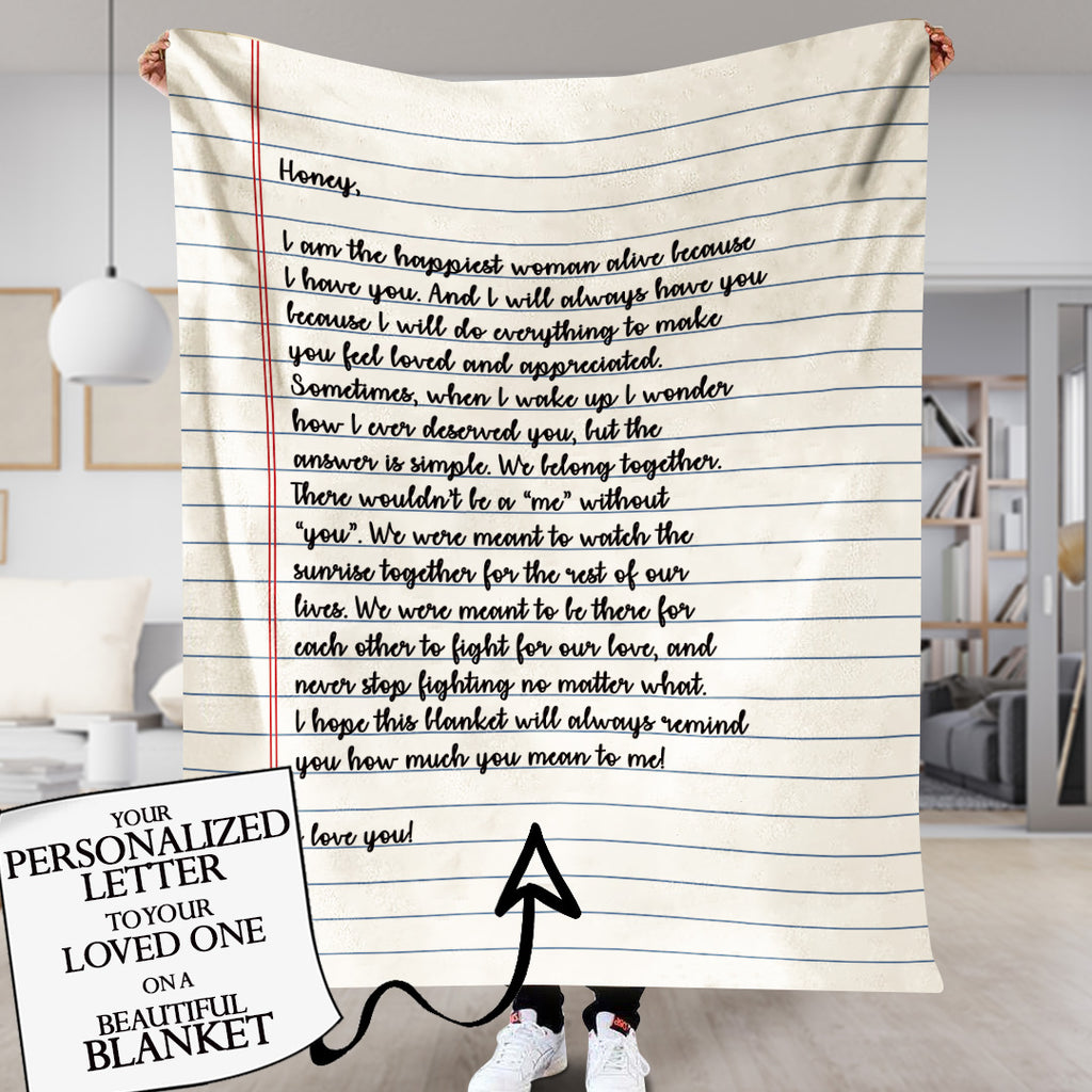 Personalized Handwritten Letter Blanket™