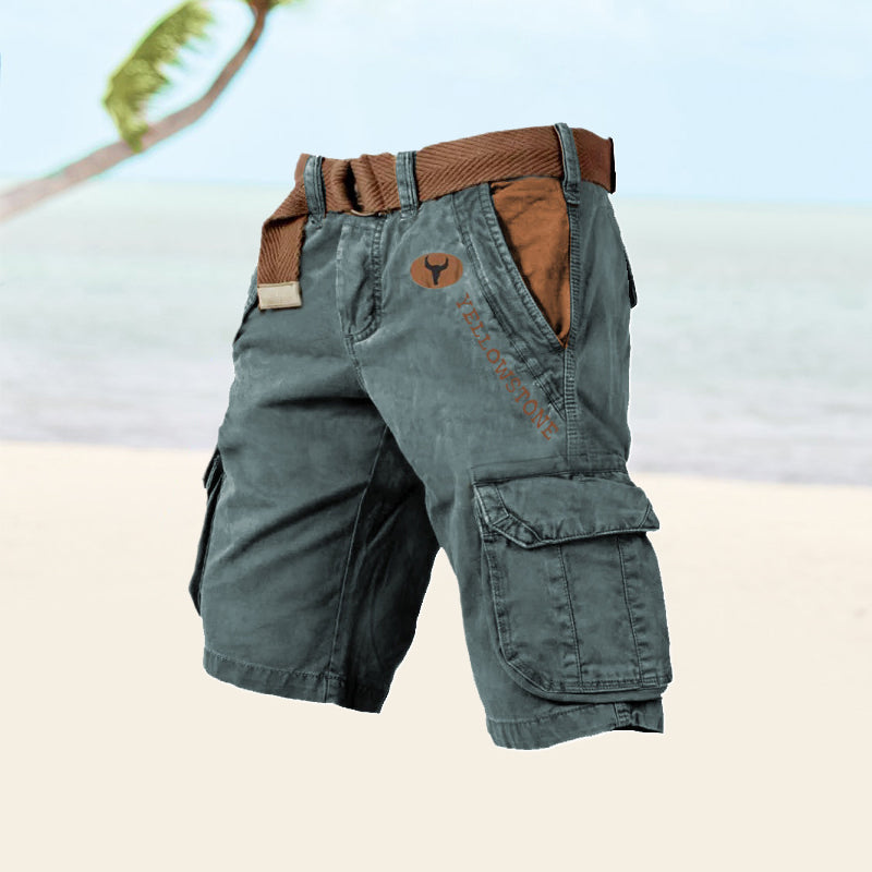 Men's Cargo Shorts –  Relaxed Fit, Summer Walking Shorts