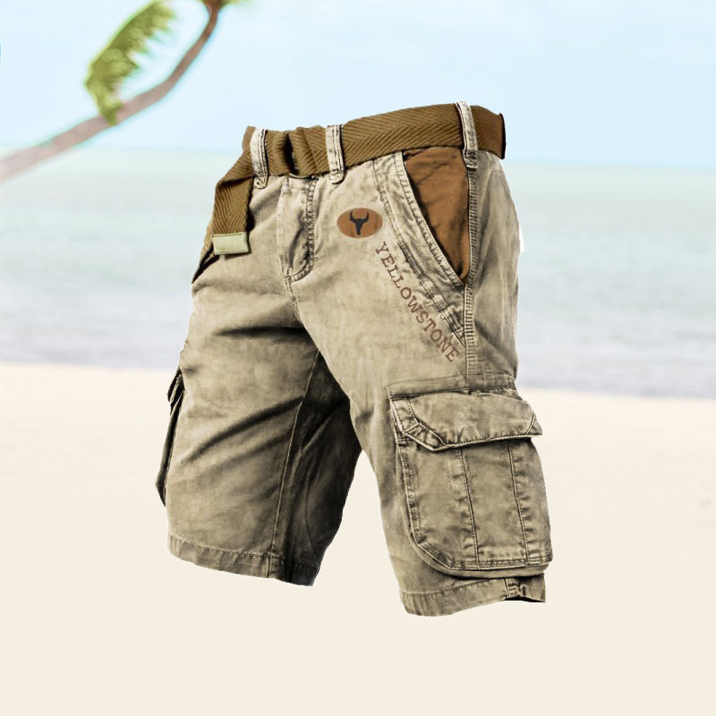 Men's Cargo Shorts –  Relaxed Fit, Summer Walking Shorts