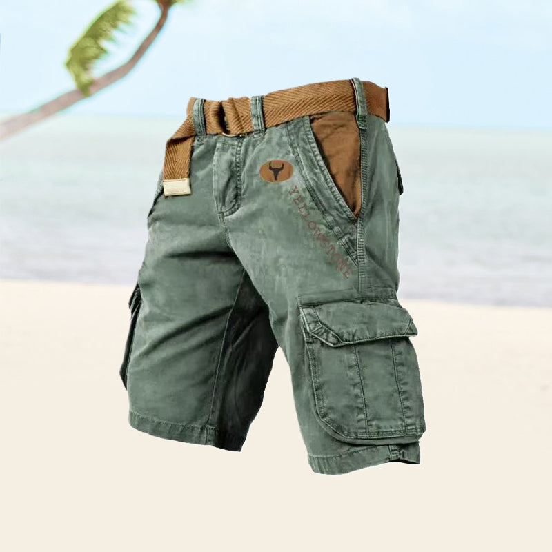 Men's Cargo Shorts –  Relaxed Fit, Summer Walking Shorts