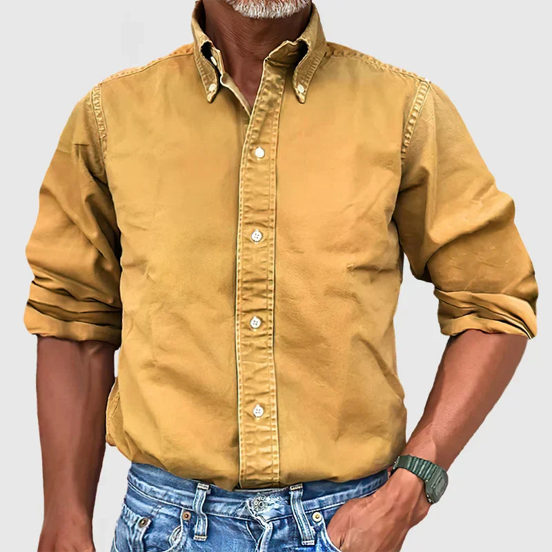 Men's Casual Shirt – Button-Down Collar, Classic Fit Smart Casual