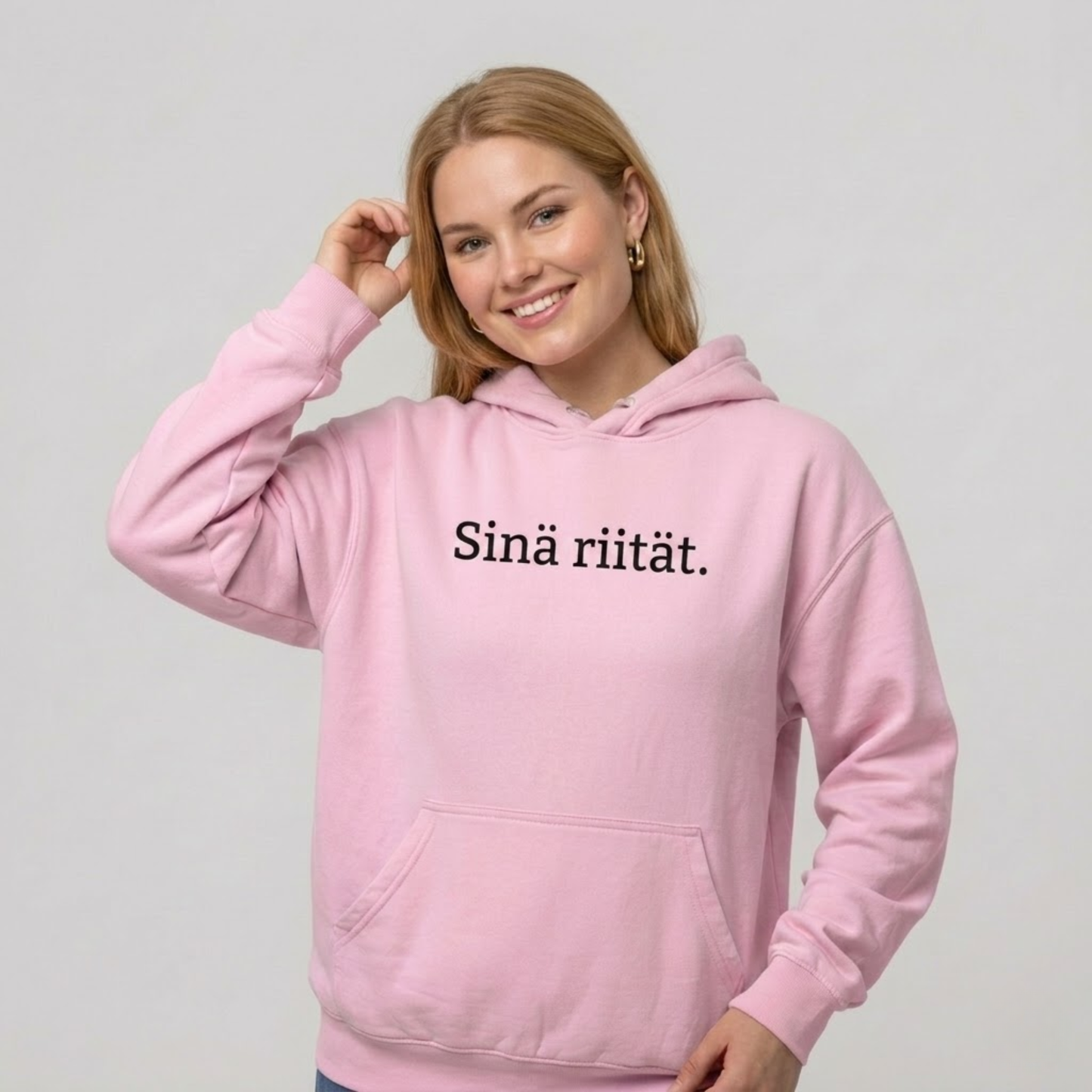 Sinä riität. -huppari