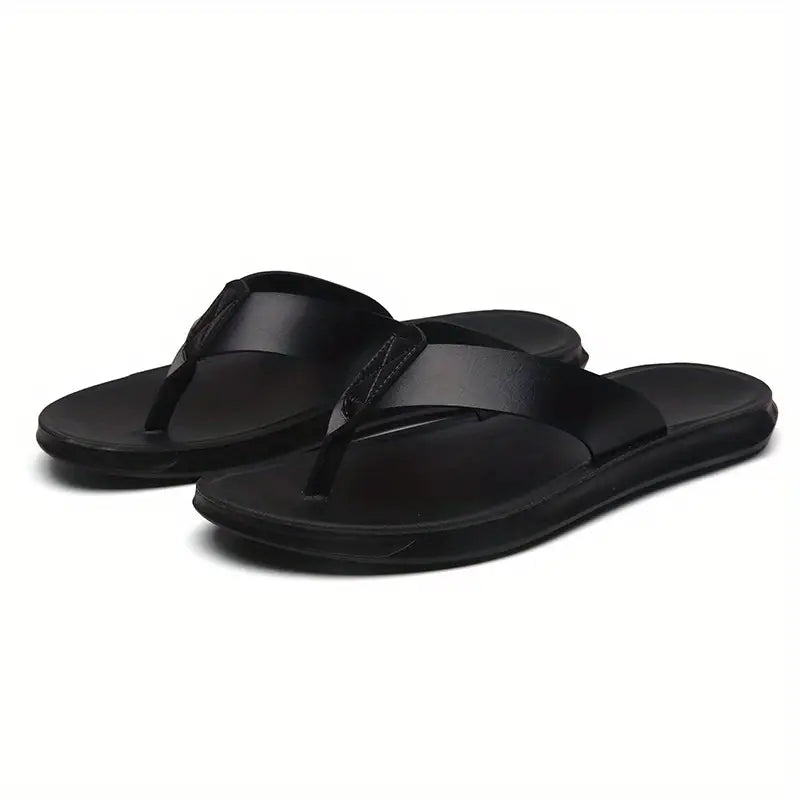 Men's Flip Flops – Wide Strap, Cushioned Summer Holiday Sandals
