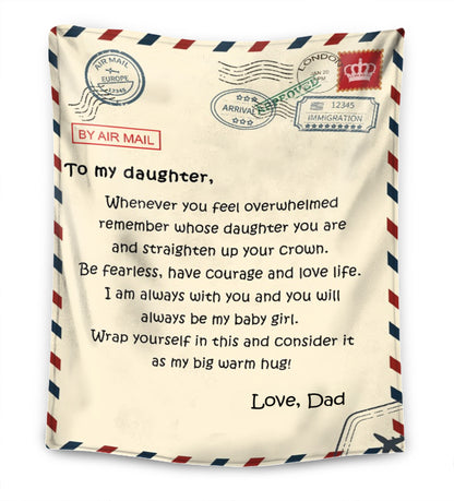 Father - For my daughter/ For my son Premium Blanket™