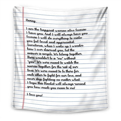 Personalized Handwritten Letter Blanket™