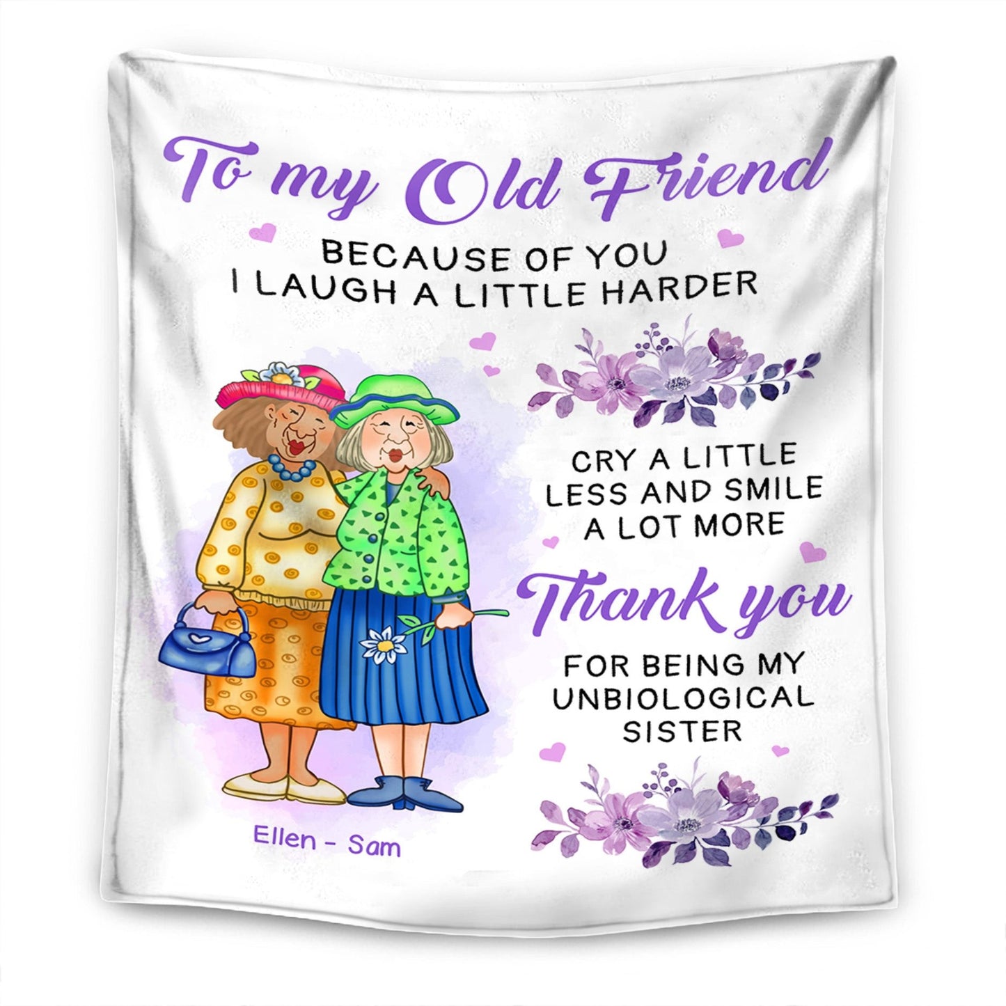 To my old friend  – Personalized Premium Blanket™ Ver.2