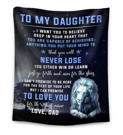 Believe in your heart - Father - For my daughter/ For my son Premium Blanket™