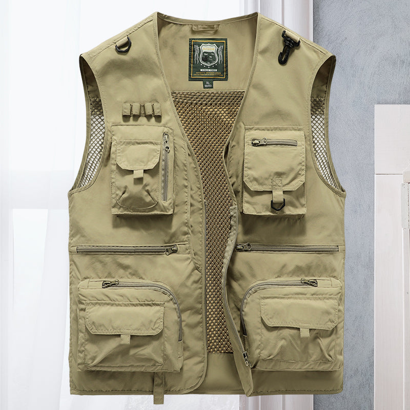 Men's Utility Gilet – Multi-Pocket, Lightweight Outdoor Travel
