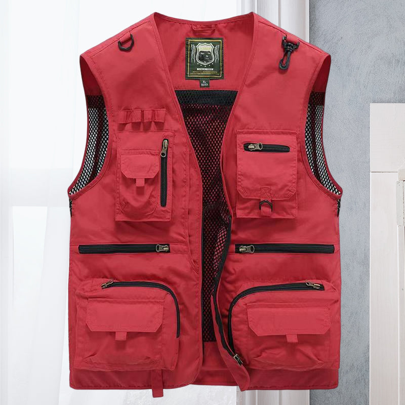 Men's Utility Gilet – Multi-Pocket, Lightweight Outdoor Travel