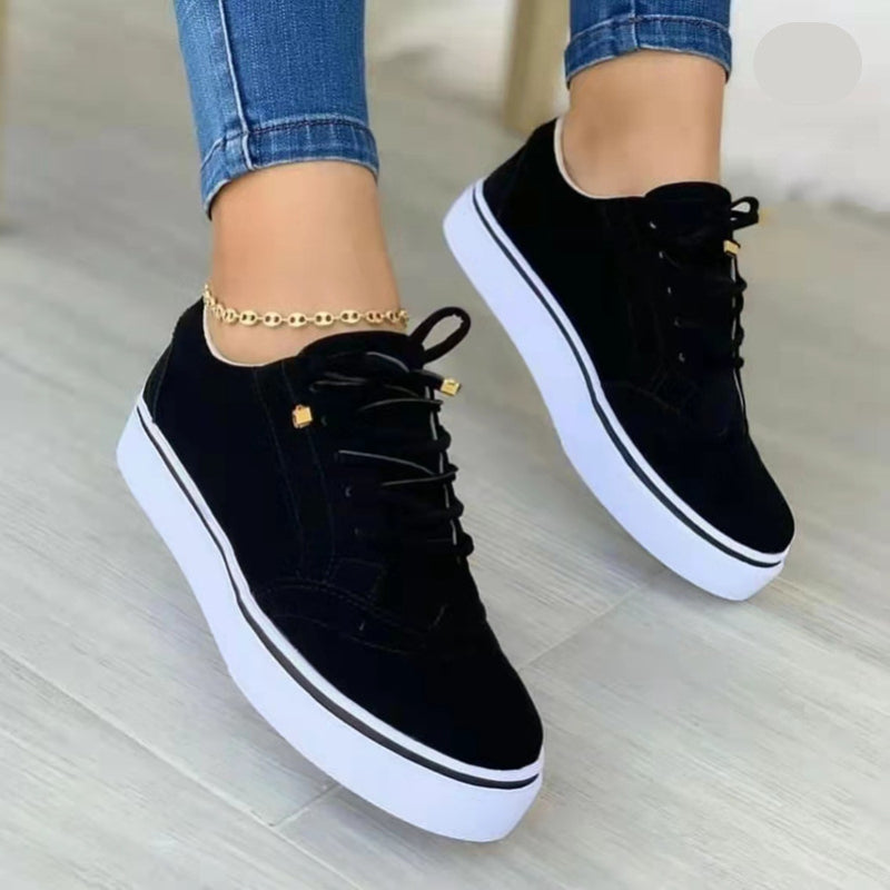 Women's Chunky Trainers – Platform Sole, Comfy Everyday Casual Shoes