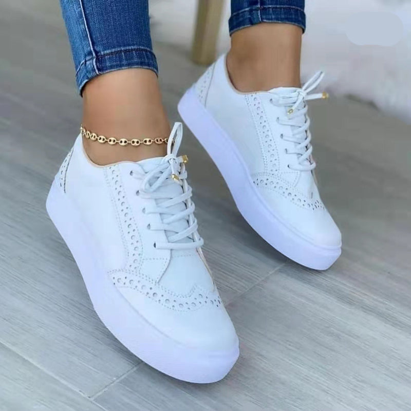 Women's Chunky Trainers – Platform Sole, Comfy Everyday Casual Shoes