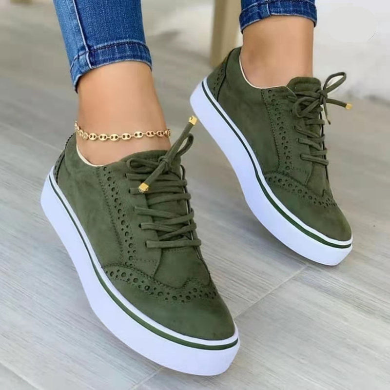 Women's Chunky Trainers – Platform Sole, Comfy Everyday Casual Shoes