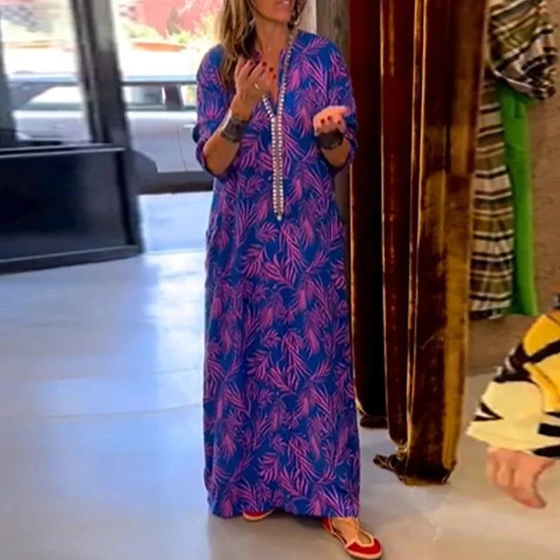 Detailed Maxi Kaftan Dress – Modest & Elegant Statement Wear