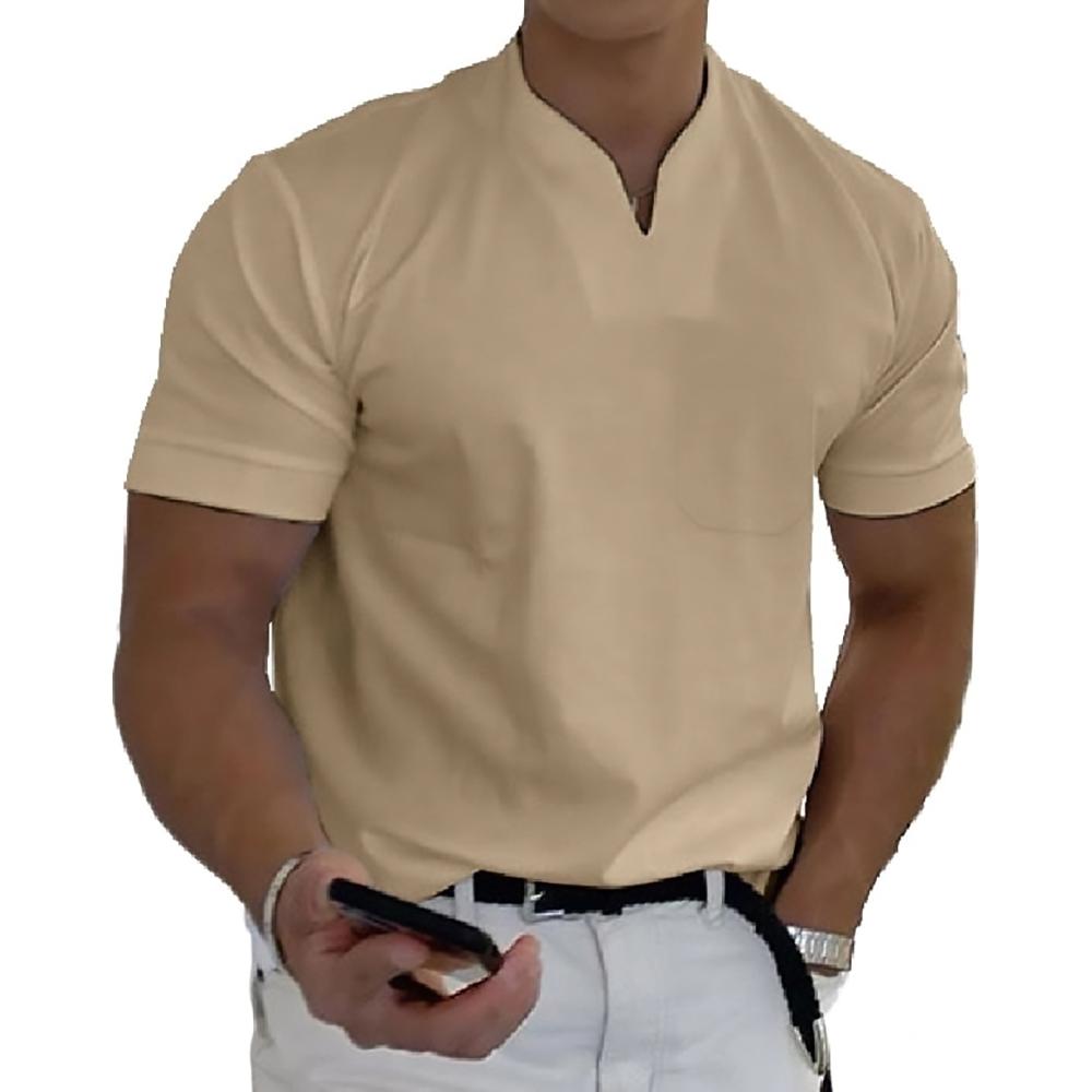 Men's Polo Shirt – Stand Collar Design, Breathable Smart Casual Top