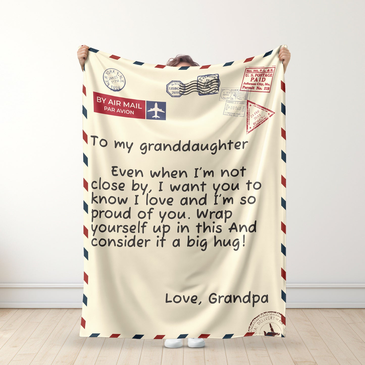 Grandfather - For my Granddaughter/For my Grandson - Premium Blanket™ Ver. 3