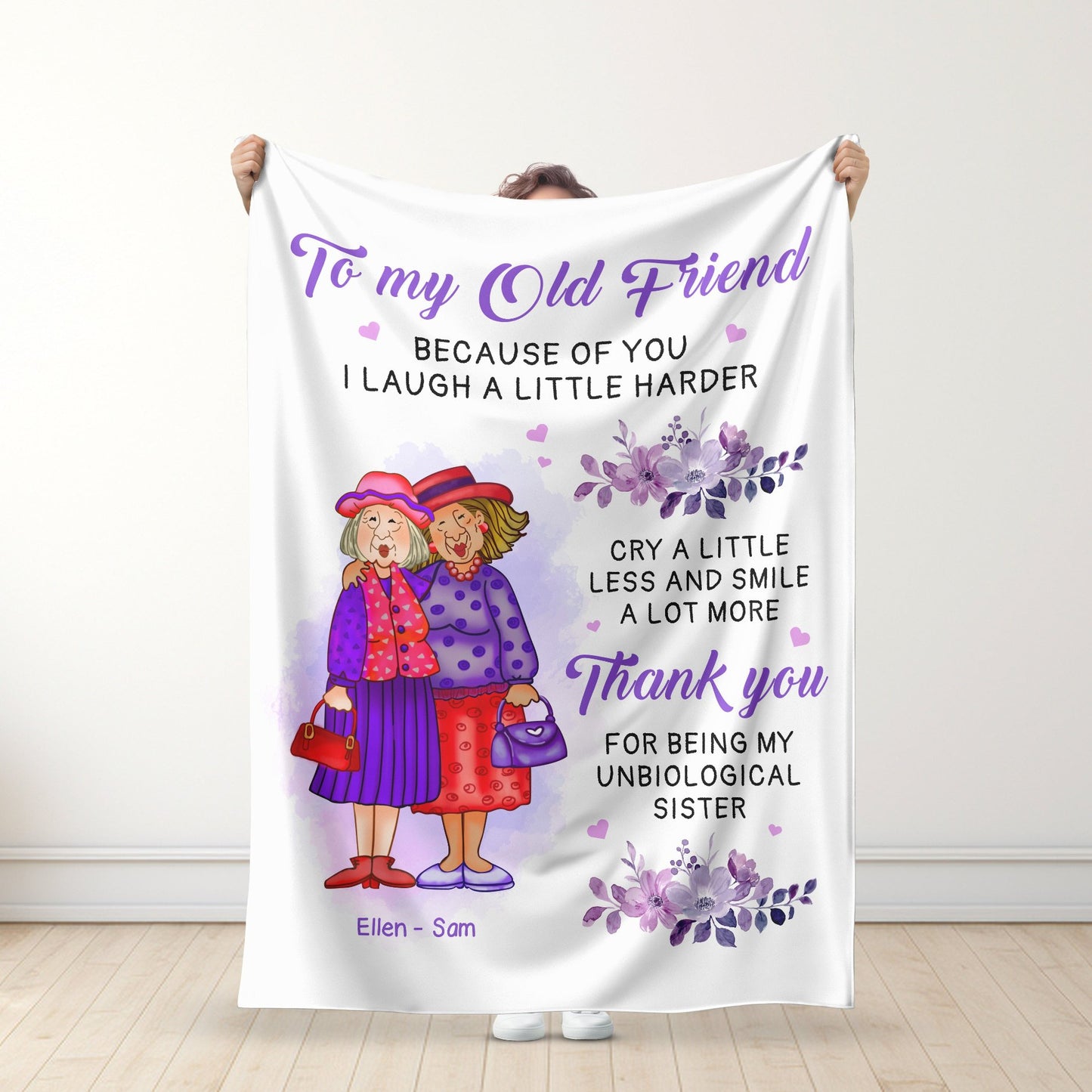 To my old friend  – Personalized Premium Blanket™ Ver.2