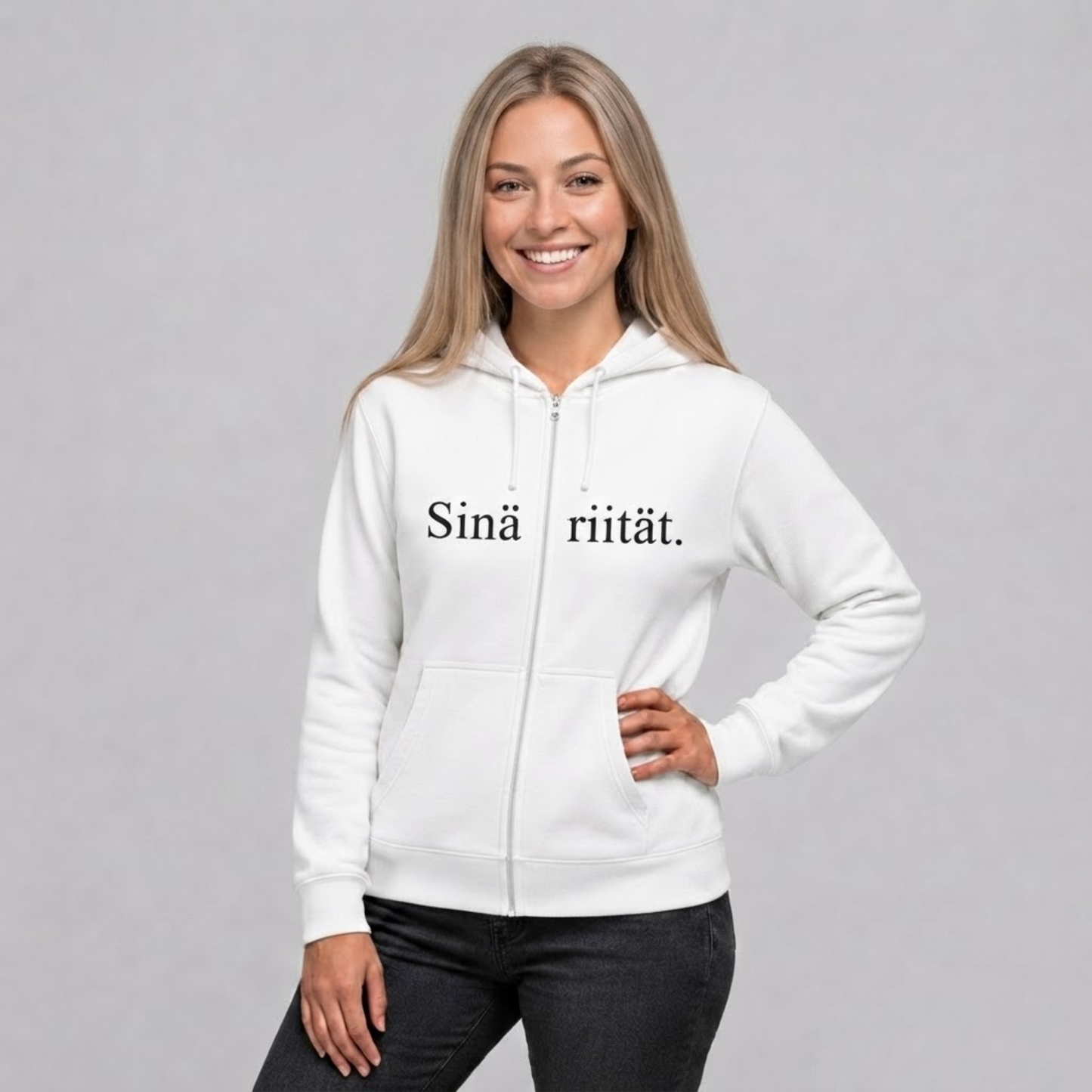 Sinä riität. -vetoketjuhuppari