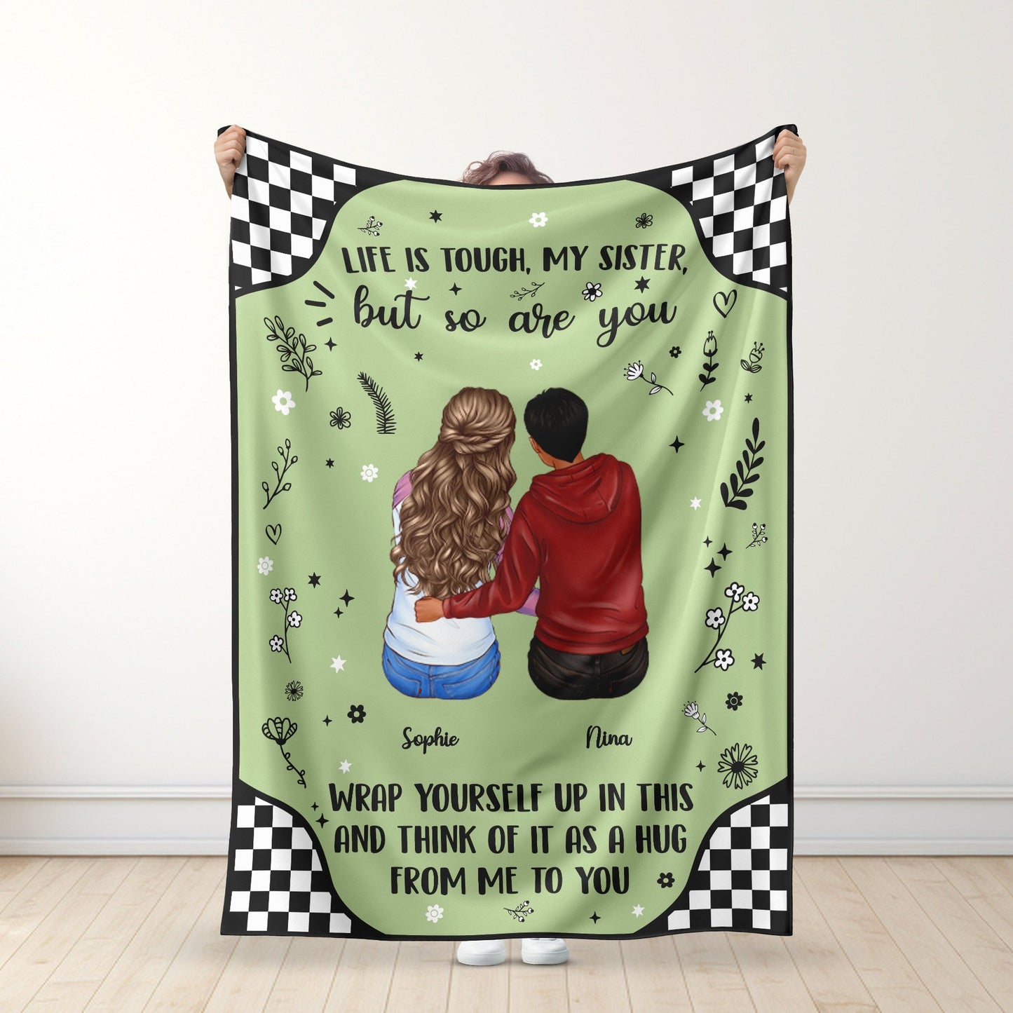 To My Sister - Life is tough - Personalized Premium Blanket™