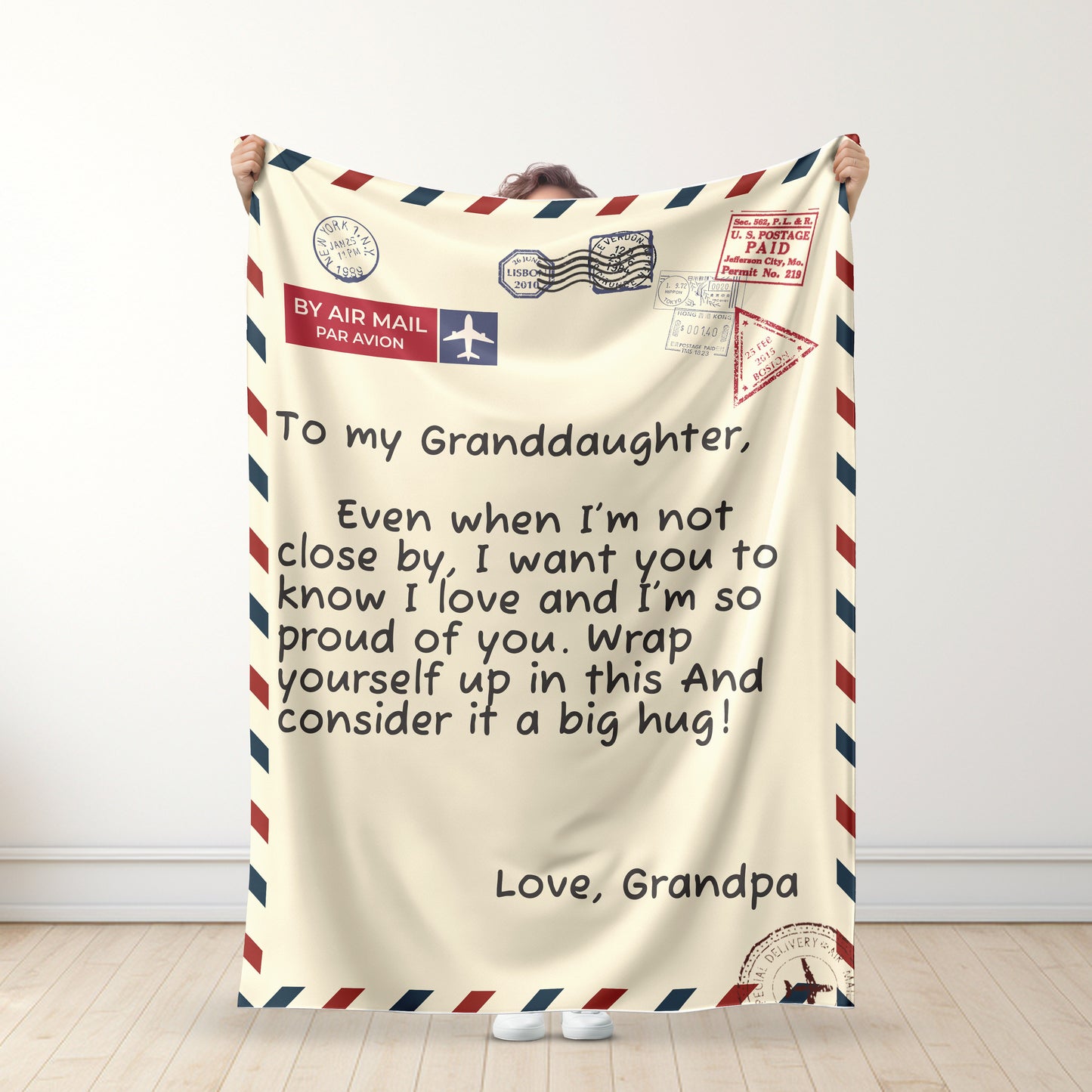 Grandfather - For my Granddaughter/For my Grandson - Premium Blanket™ Ver. 3