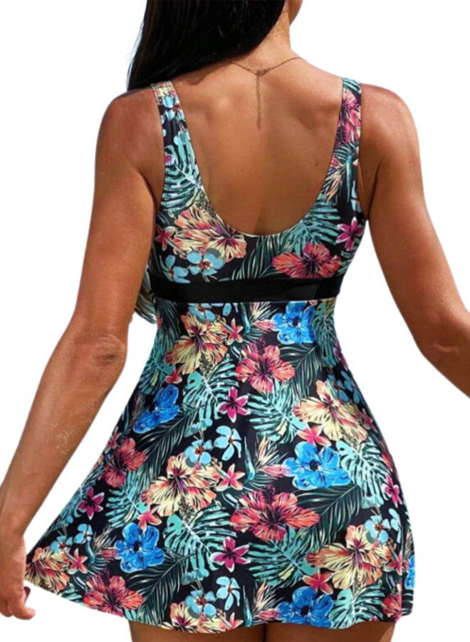 Floral Print Tankini Swimwear – Modest & Flattering Beach Set