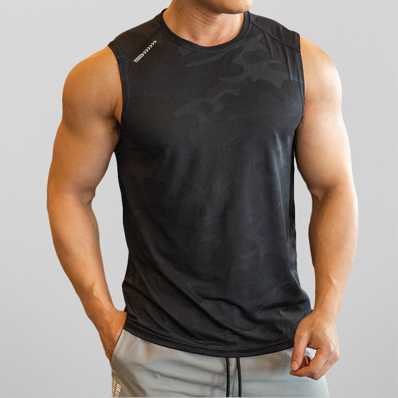 Men's Gym Vest – Camo Performance, Breathable Training & Workout Top