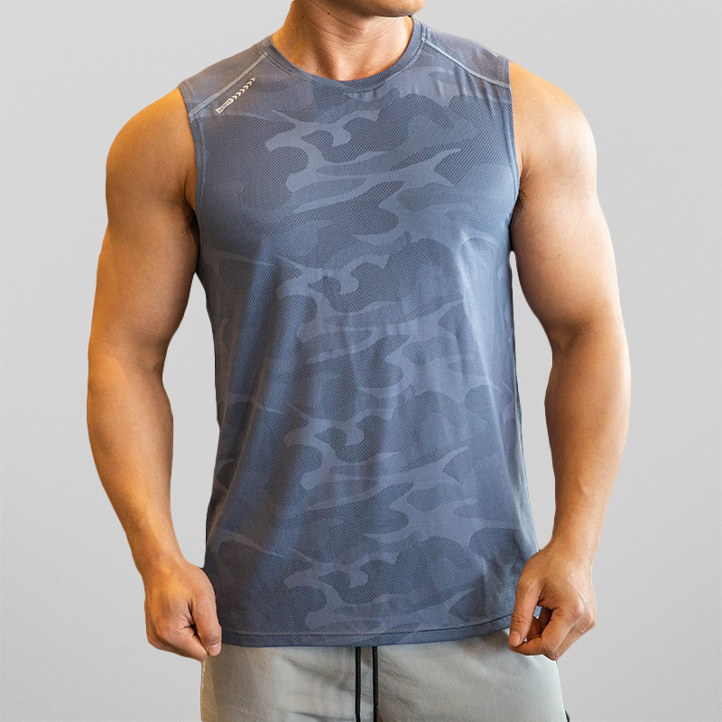 Men's Gym Vest – Camo Performance, Breathable Training & Workout Top