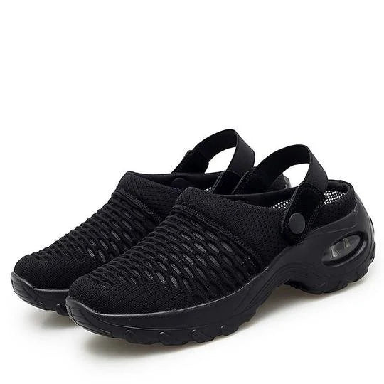 Women's Air Cushion Clogs – Breathable Mesh, Comfy Summer Walking Shoes