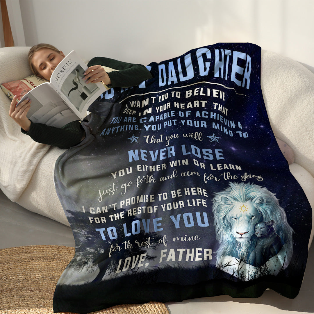 Believe in your heart - Father - For my daughter/ For my son Premium Blanket™