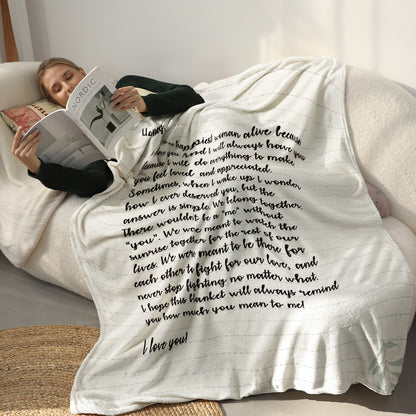 Personalized Handwritten Letter Blanket™