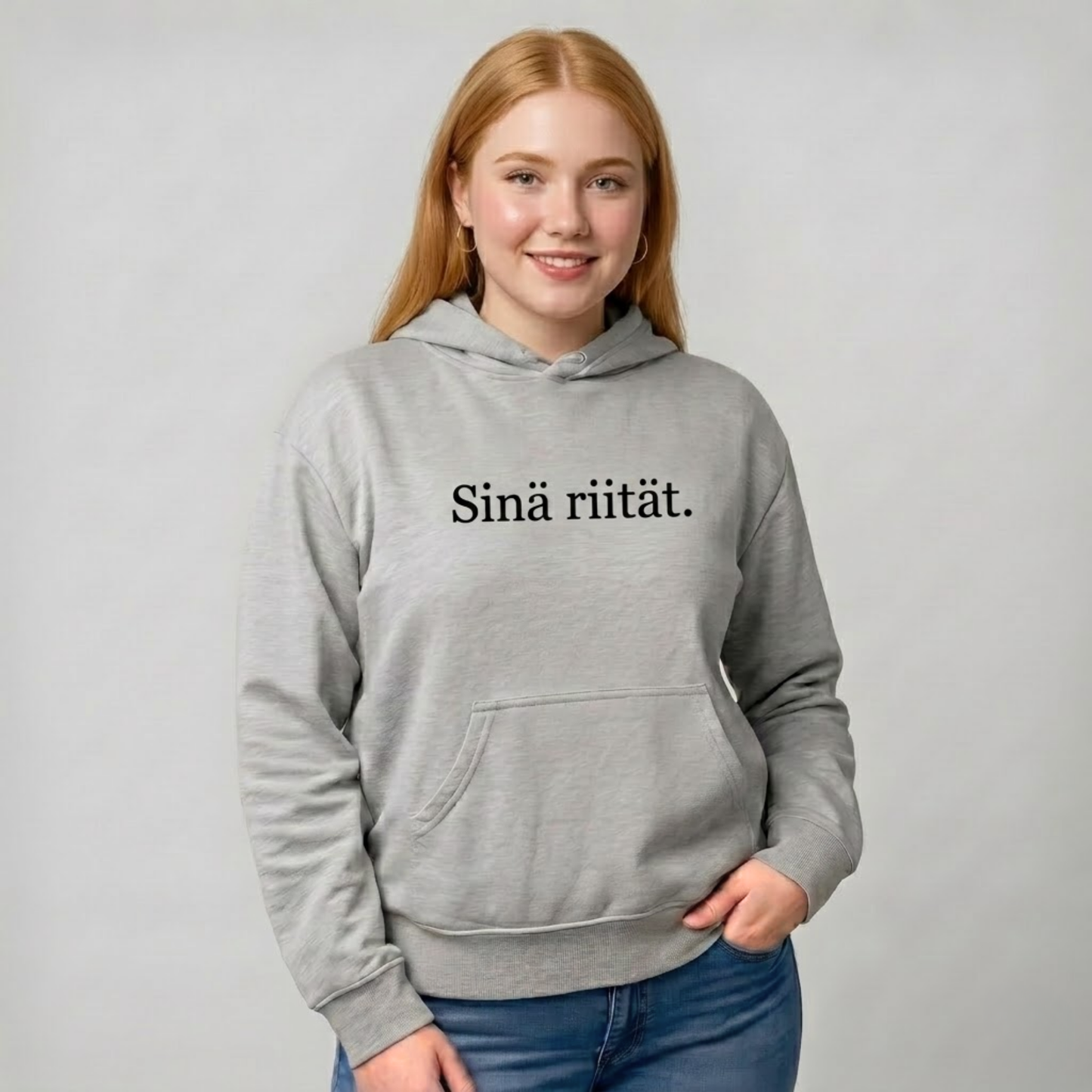 Sinä riität. -huppari