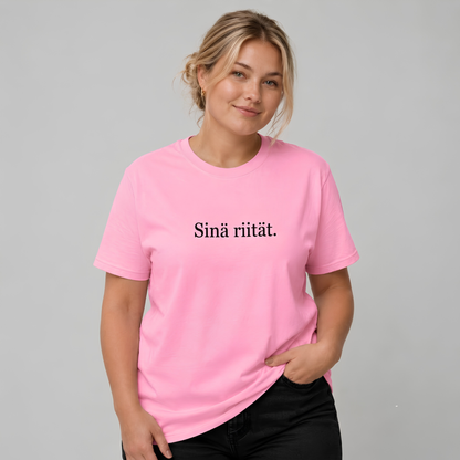Sinä riität. -t-paita