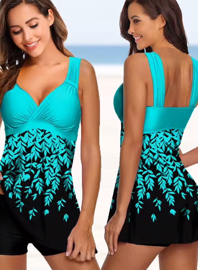 Floral Print Tankini Swimwear – Modest & Flattering Beach Set