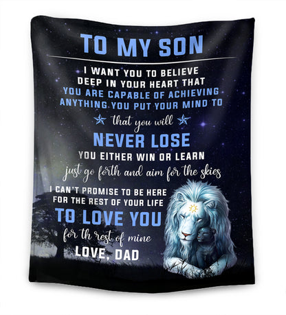 Believe in your heart - Father - For my daughter/ For my son Premium Blanket™