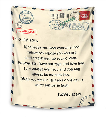 Father - For my daughter/ For my son Premium Blanket™