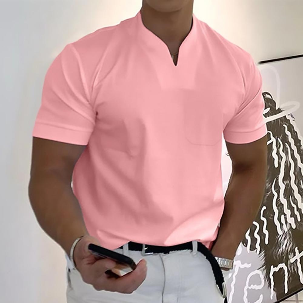Men's Polo Shirt – Stand Collar Design, Breathable Smart Casual Top