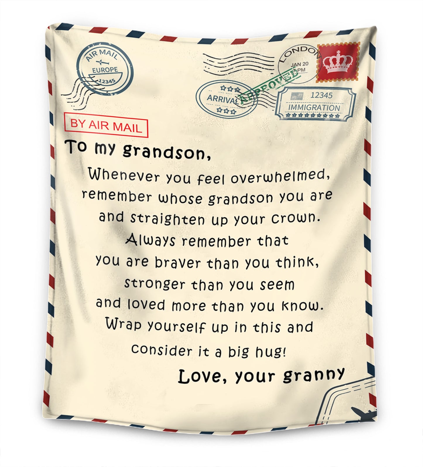 Grandmother - For my Granddaughter / For my Grandson - Premium Blanket™