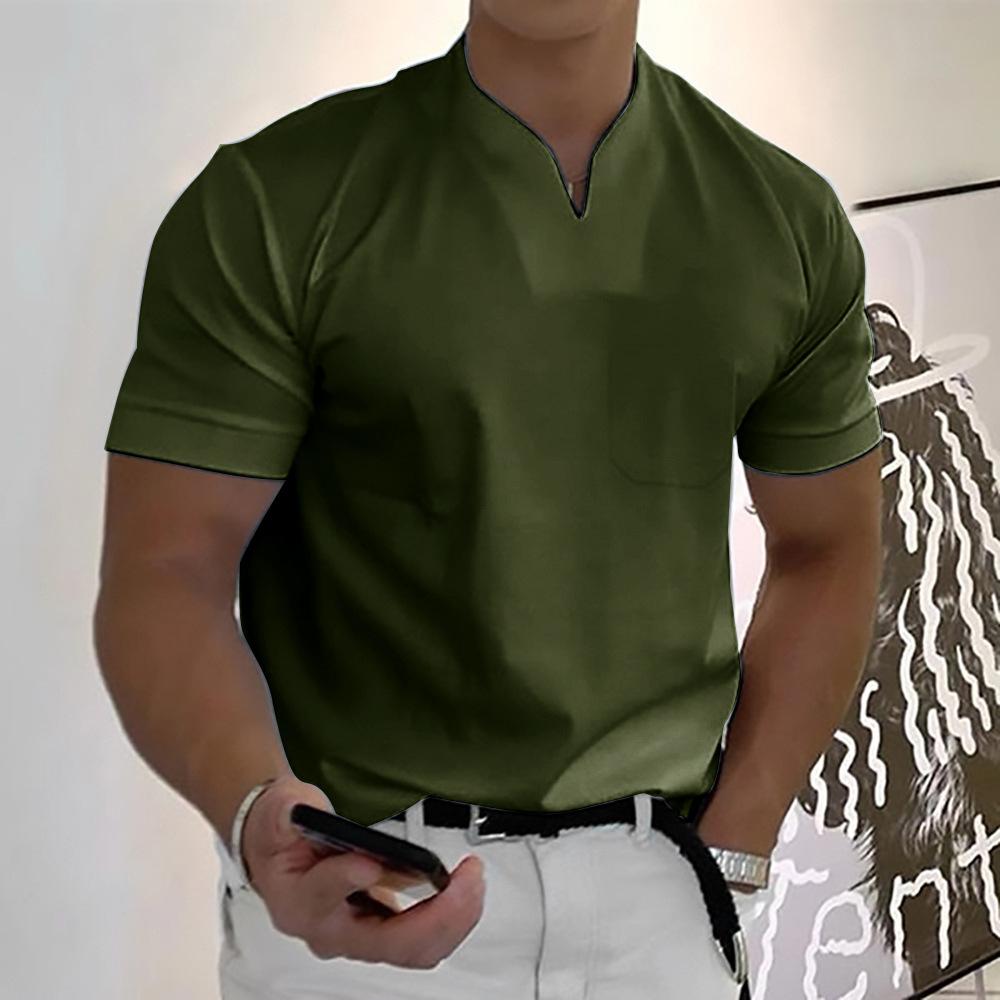 Men's Polo Shirt – Stand Collar Design, Breathable Smart Casual Top