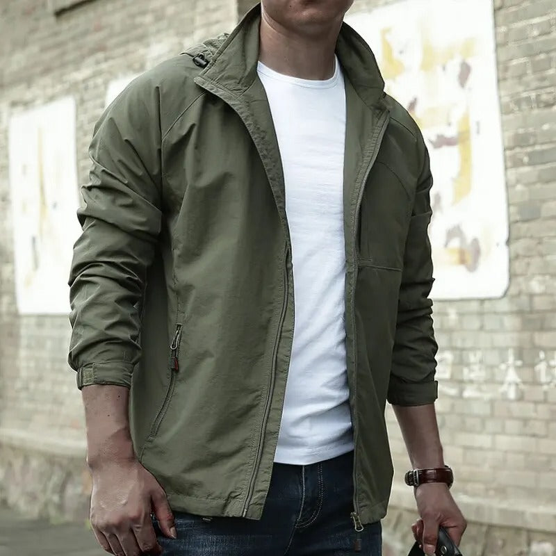 Men's Hooded Cagoule – Wind & Showerproof, Lightweight Everyday Jacket