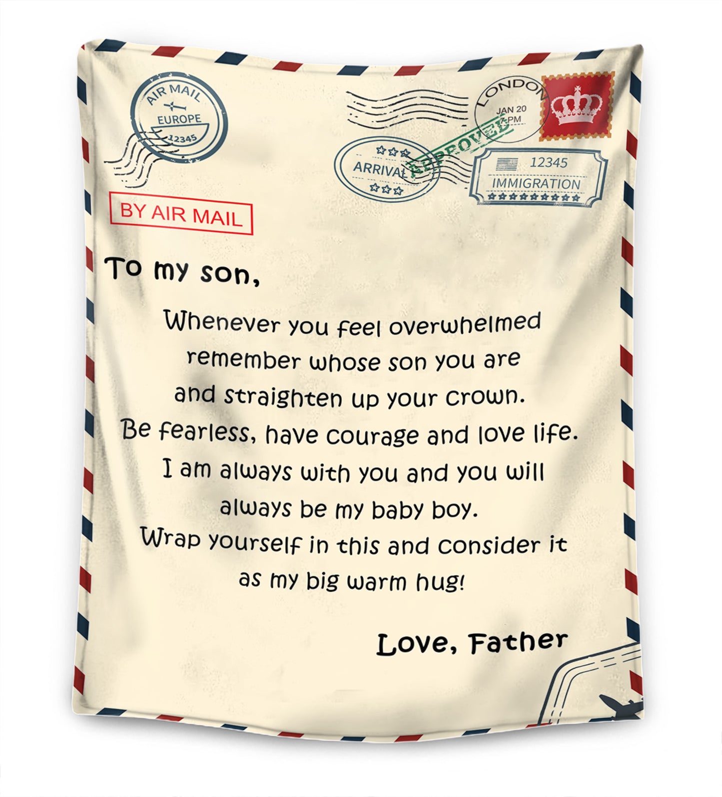 Father - For my daughter/ For my son Premium Blanket™