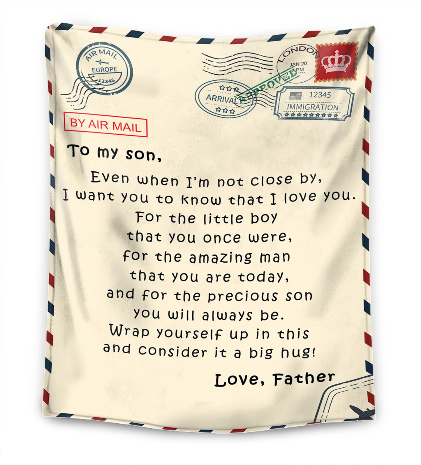 Father - For my Daughter / For my Son - Premium Blanket™ Ver. 2