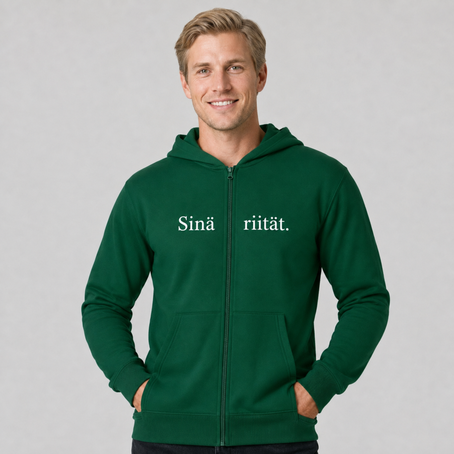 Sinä riität. -vetoketjuhuppari