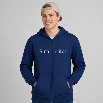 Sinä riität. -vetoketjuhuppari